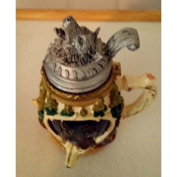 Vintage Mini Beer Stein Call of the Wild Beer Stein 5.5" Tall - Picture 4 of 8